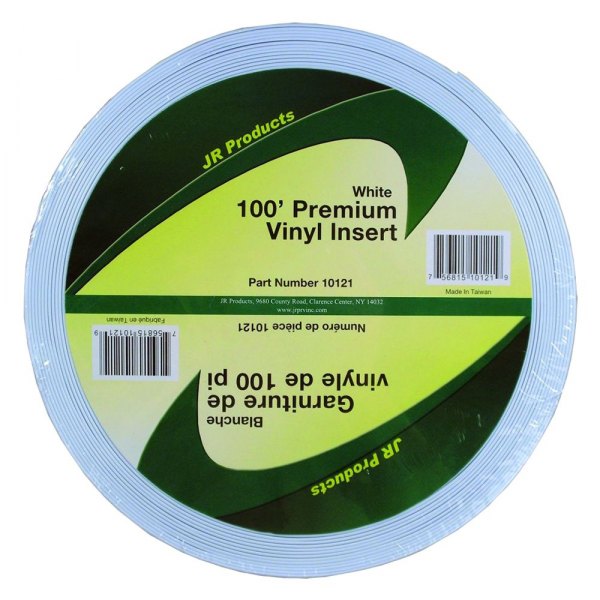 JR Products® - 100' White Vinyl Premium Trim Insert