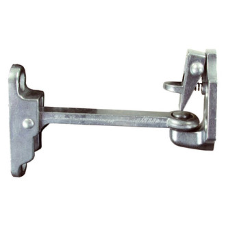 JR Products® - 4"L Spring Loaded Silver Aluminum Door Holder