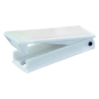 JR Products® - White Stainless Steel Square Door Catches