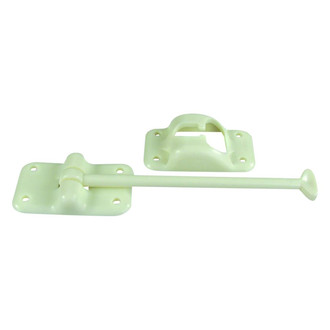 JR Products® - 6"L T-Style Colonial White Plastic Door Holder