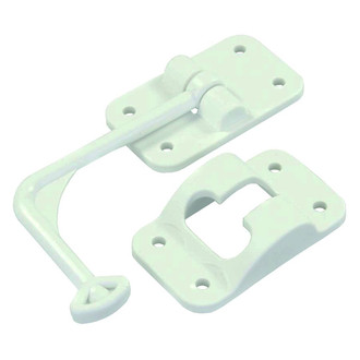 JR Products® - 6"L Polar White Plastic Door Holder