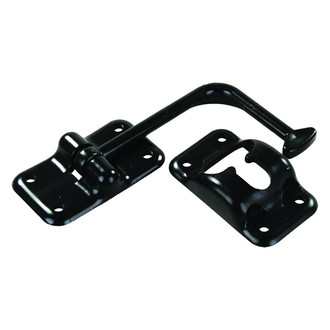 JR Products® - 6"L 90° T-Style Black Plastic Door Holder