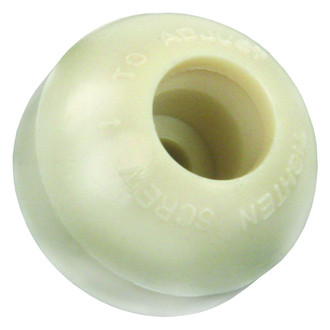 JR Products® - White Polymer Plastic Pivoting Door Holder Receiver