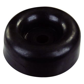 JR Products® - Rubber Black Rounded Wall Ramp Door Bumper