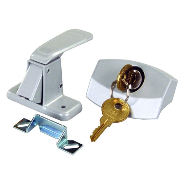 JR Products® - Silver Locking Door Latch