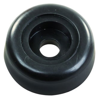 JR Products® - Black Rounded Wall Interior Door Bumpers