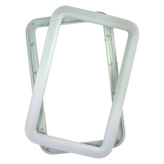 JR Products® - Deluxe™ 15.7"W x 23.8"H White Door Window Frame Set