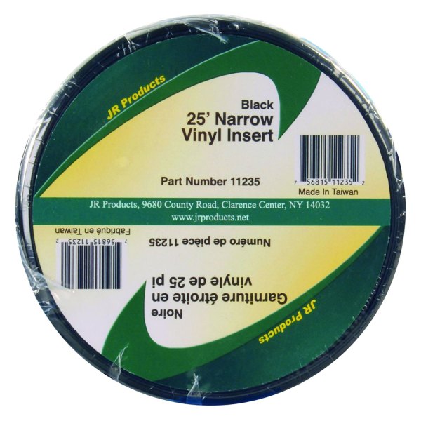 JR Products® - 25' Black Vinyl Narrow Trim Insert