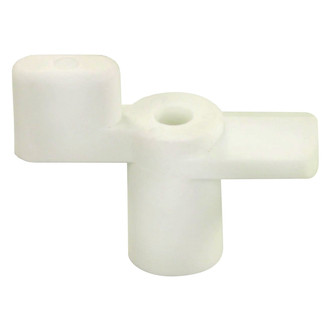 JR Products® - 1/2"H 180° Pivoting Polar White Fold Down Door Holders
