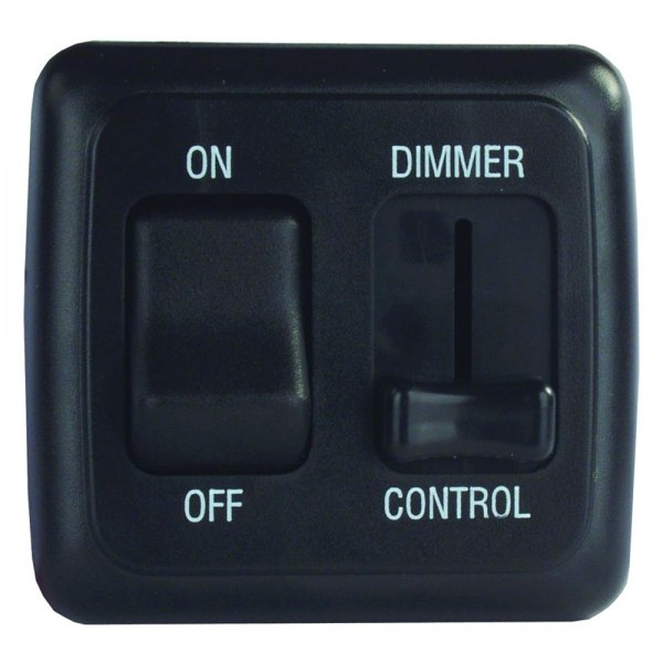 JR Products® - Labled Black Dimmer Switch