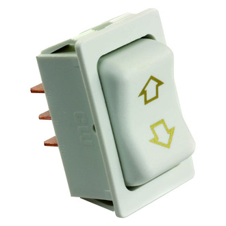 JR Products® - White 12V DC 40A Labled Slide-Out Switch