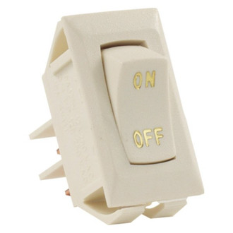 JR Products® - Single SPST On/Off Rectangular Labled Ivory Multi Purpose Switch