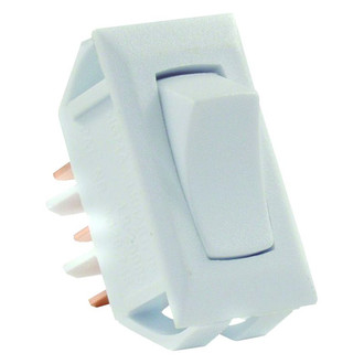 JR Products® - Single SPDT On/On Rectangular White Multi Purpose Switch