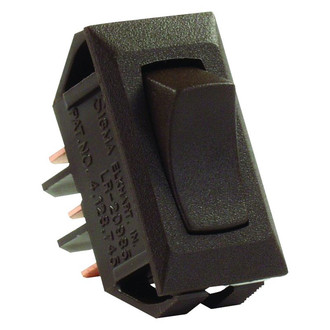 JR Products® - Single SPDT On/On Rectangular Brown Multi Purpose Switch