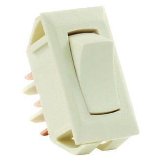 JR Products® - Single SPDT On/On Rectangular Ivory Multi Purpose Switch
