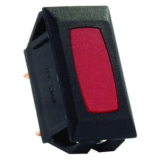 JR Products® - 14V DC 10A Black /Red Switch Indicator Light