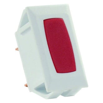 JR Products® - 14V DC 10A White /Red Switch Indicator Light