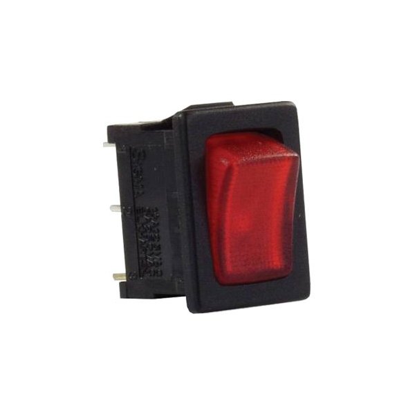 JR Products® - Single SPST On/Off Illuminated Black /Red Mini Multi Purpose Switch