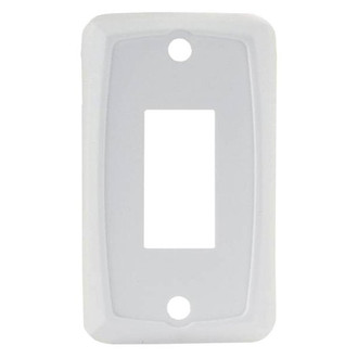 JR Products® - Single White Oblong Face Plate for Multi Purpose Switches (1.13" x 0.55")