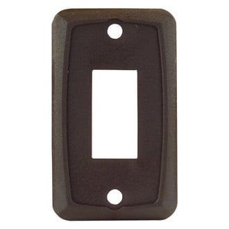 JR Products® - Single Brown Oblong Face Plate for Multi Purpose Switches (1.13" x 0.55")