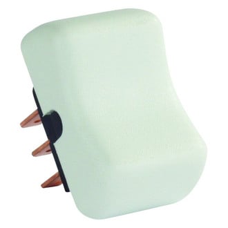 JR Products® - Single DPDT On/Off/On Rectangular White Multi Purpose Switch