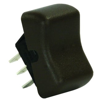 JR Products® - Single SPDT On/On Rectangular Brown Contour Multi Purpose Switch