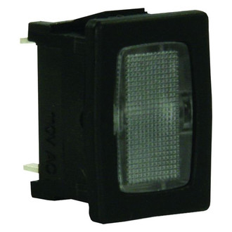 JR Products® - 125V AC 16A Black /Red LED Switch Indicator Light