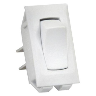 JR Products® - Single SPST On/Off Rectangular White Multi Purpose Switch
