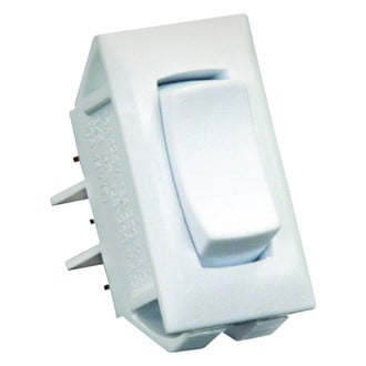 JR Products® - Single SPDT On/Off/On Rectangular White Multi Purpose Switch