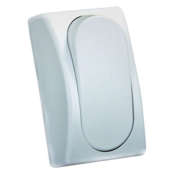 JR Products® - Single SPST On/Off White Modular Lighting Switch