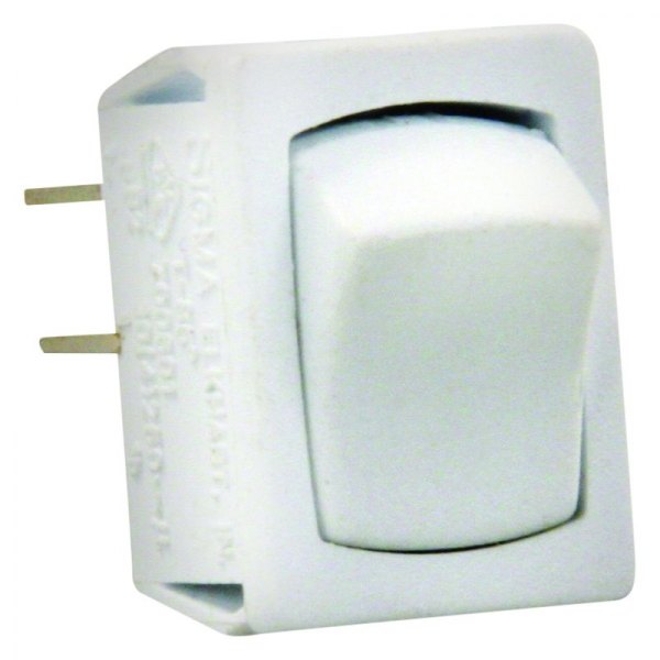 JR Products® - Single SPST On/Off White Mini Multi Purpose Switch
