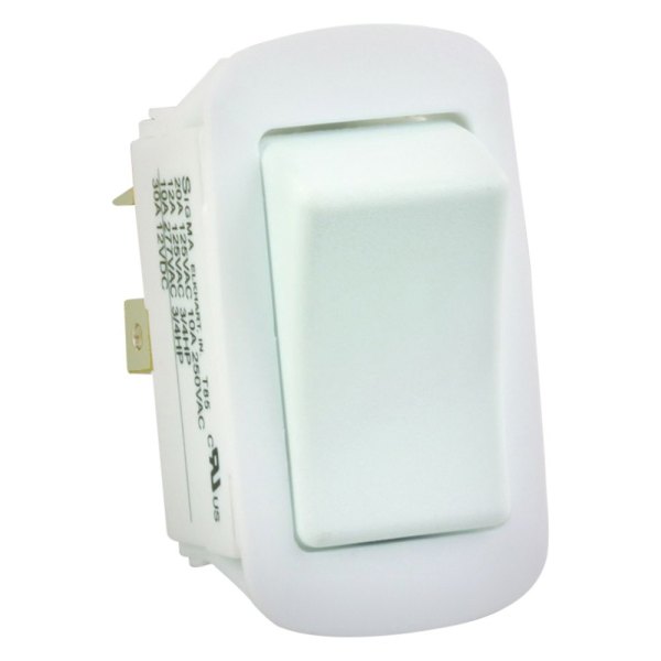 JR Products® - Single SPST On/Off White Waterproof Multi Purpose Switch