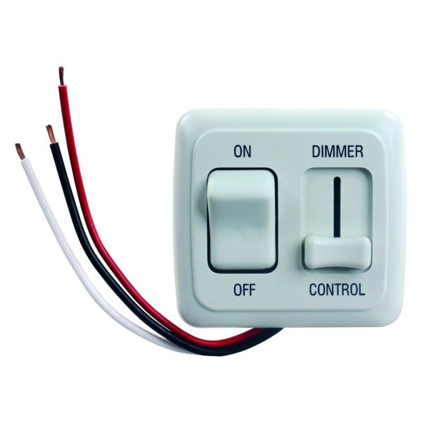 JR Products® - Labled White LED Dimmer Switch