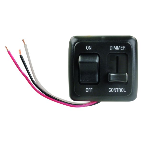 JR Products® - Labled Black LED Dimmer Switch