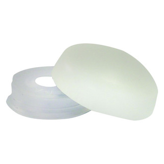 JR Products® - Plastic White Screw Cap Covers