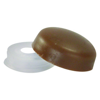 JR Products® - Plastic Brown Screw Cap Covers