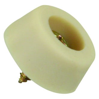 JR Products® - Polymer Beige Rounded Wall Door Bumpers