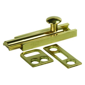 JR Products® - Gold Brass Drive-In Surface Bolt Latch