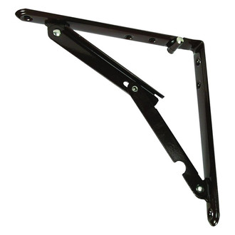 JR Products® - 7.75" x 7.75" Brown Folding Shelf Bracket