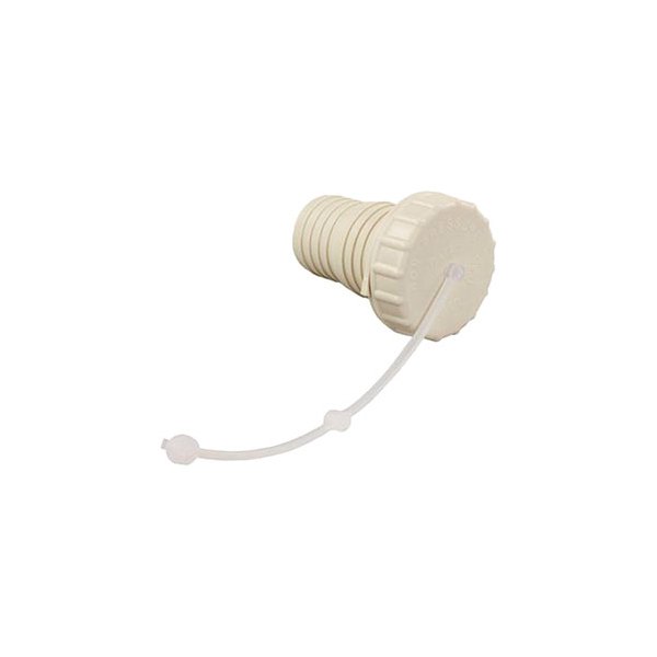 JR Products® - Colonial White Plastic Replacemet Water Fill Cap with Spout & Strap