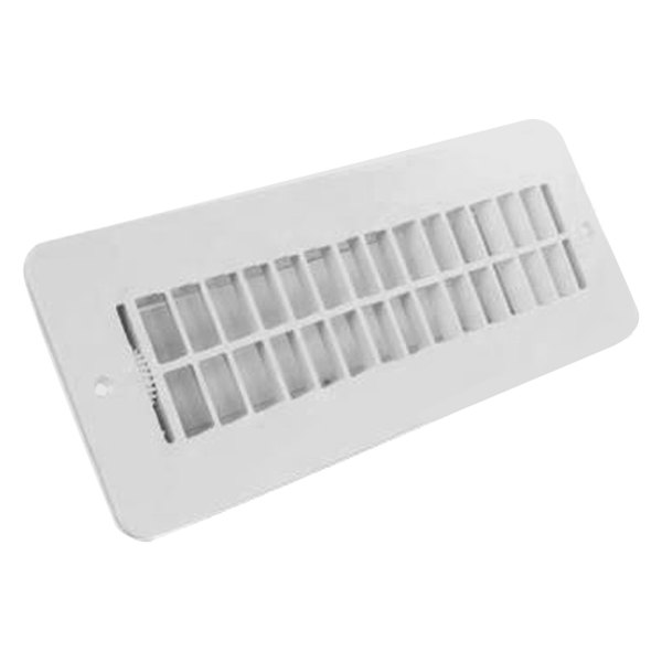 JR Products® - Polar White Plastic Dampered Floor Register