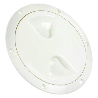 JR Products® - 5.1"D White Round Access/Deck Plate