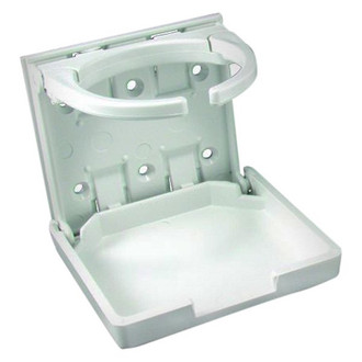JR Products® - White Plastic Adjustable Cup Holder