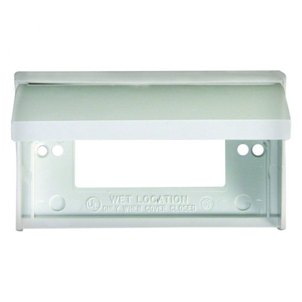 JR Products® - Rectangular Weatherproof GFCI Receptacle Cover