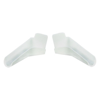 JR Products® - 3.0"L Polar White Extended Gutter Spouts