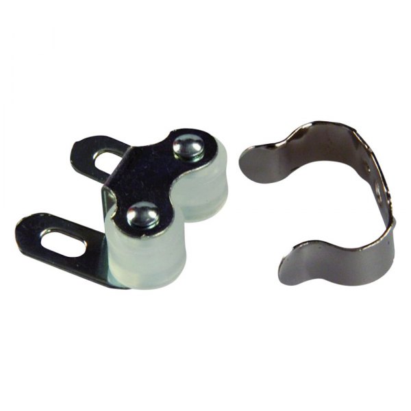 JR Products® - Double Roller Cabinet Catch Set with Metal Clip