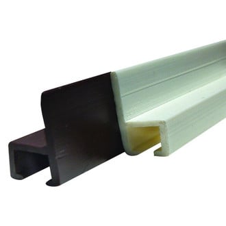 JR Products® - White Plastic Wall Mount Internal Slide Track