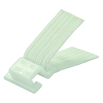 JR Products® - Airstream White Plastic Elastic Sew-In Curtain Carrier Set