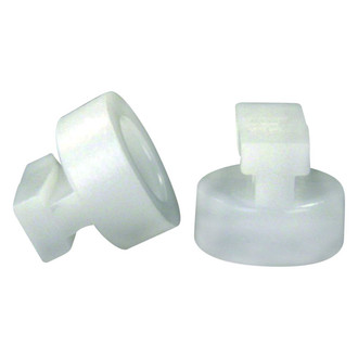 JR Products® - White Plastic Curtain Carrier Set