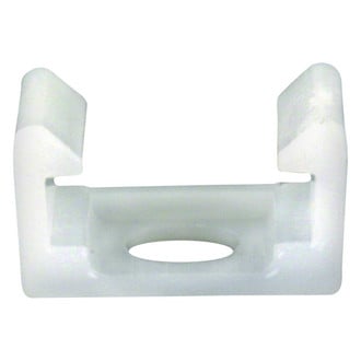 JR Products® - White Plastic Snap-In Curtain Carrier Set